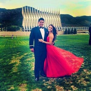Sherri Hill Red Strapless Ball Gown Prom Dress